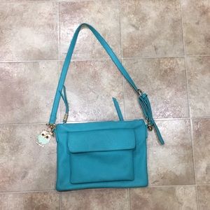 Shiraleah Chicago Oversized Teal Crossbody Clutch